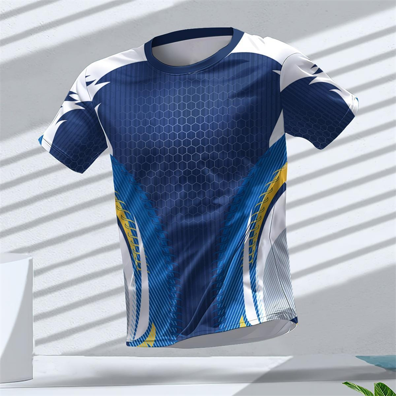 Table Tennis Outfit - Geometryczne grafiki, koszulki sportowe drukowane 3D,