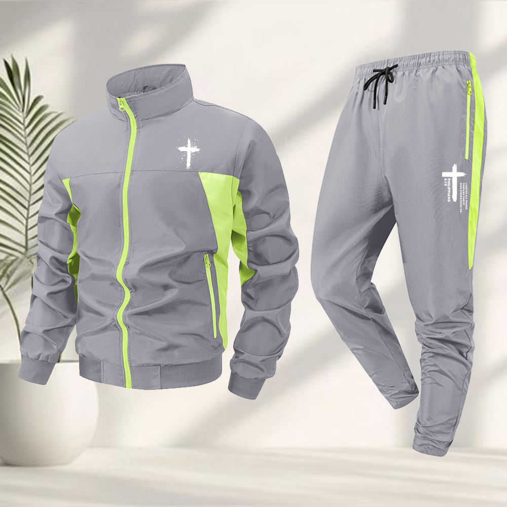 Table Tennis Outfit - Męski dres z nadrukiem plam i