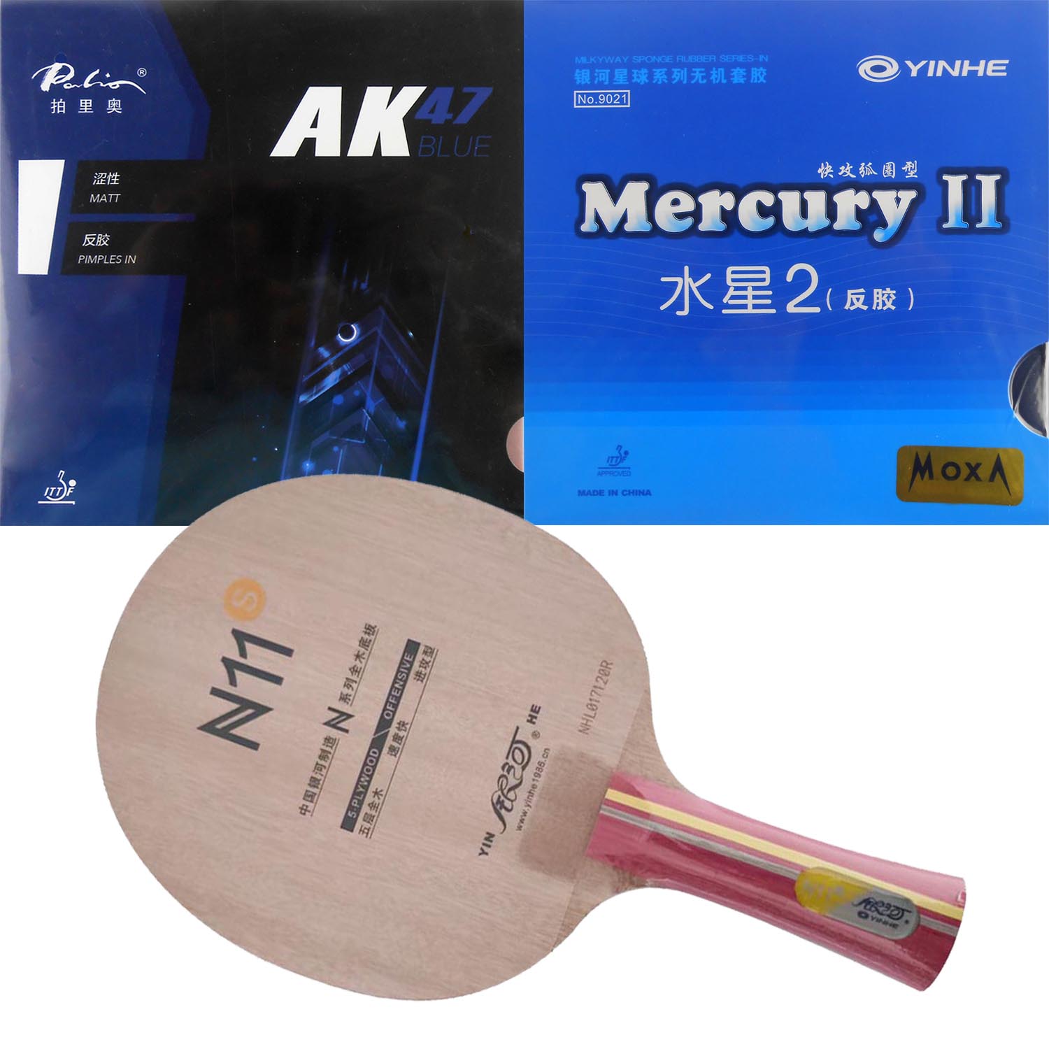 Table Tennis Pro - Zestaw Pro Combo: Rakietka Yinhe N11S