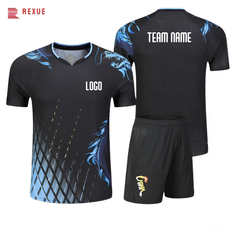 Table Tennis Outfit - Drukuj koszulka tenisowa do badmintona dla