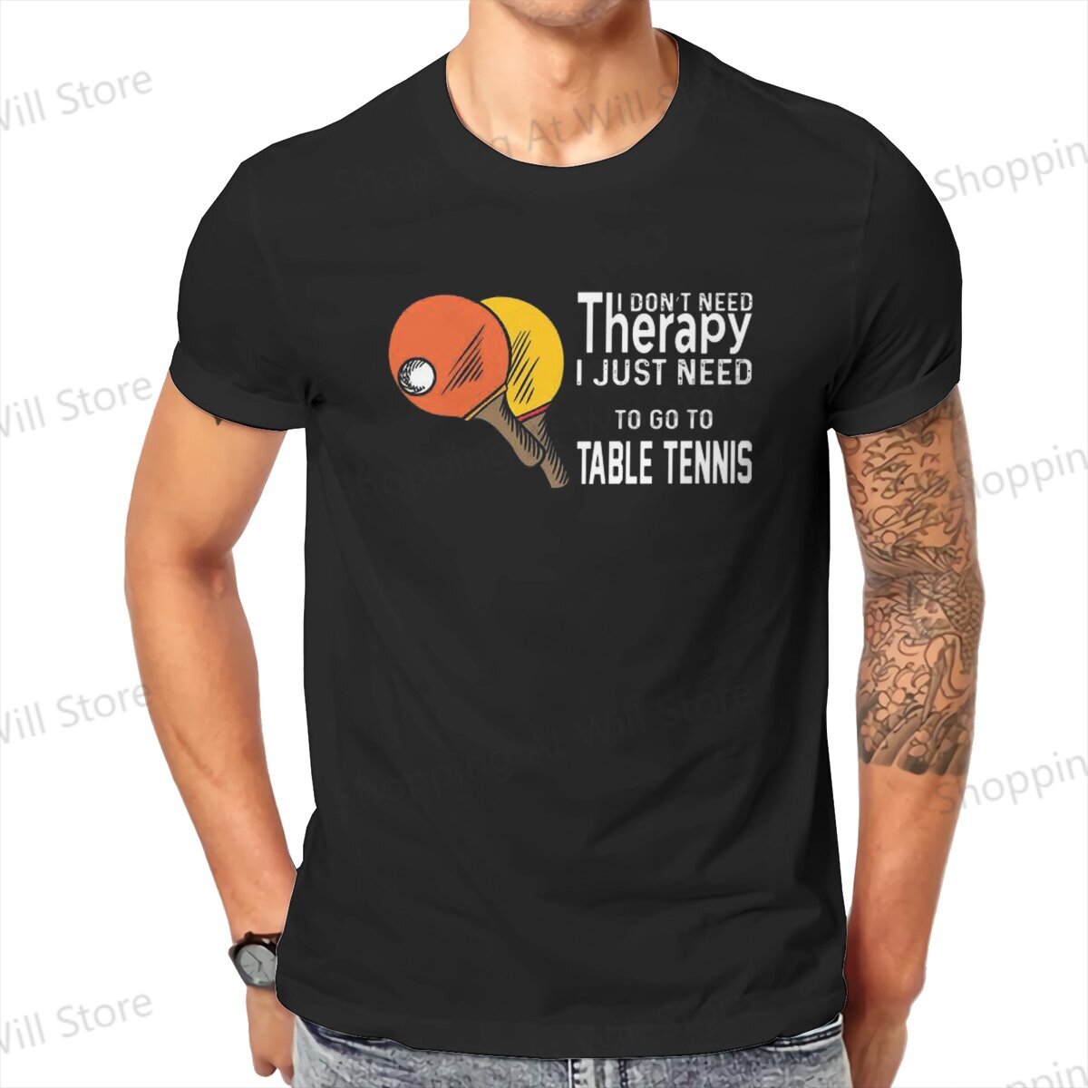 Table Tennis Outfit - Topy 100% bawełna sporty rekreacyjne terapia