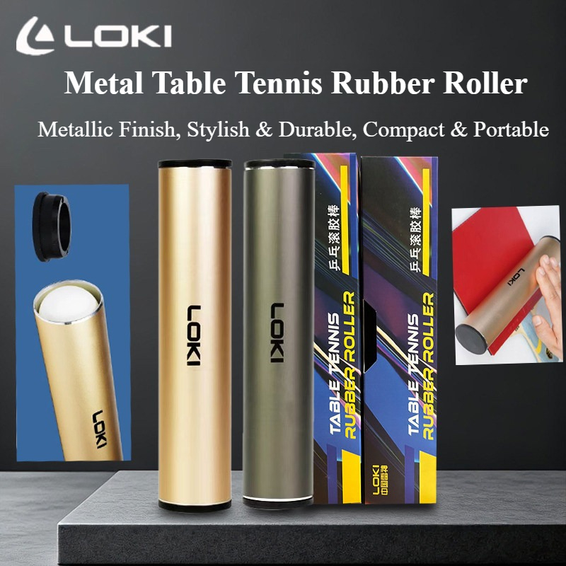 Table Tennis How To Play - LOKI Metalowy Pojemnik na Gumki do