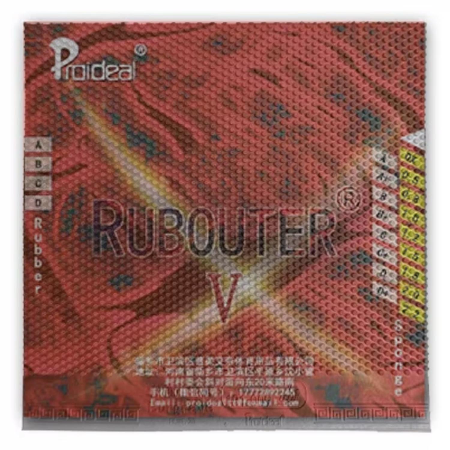 Proideal RUBOUTER V Grade D Su – Table Tennis Pro recenzja i cena
