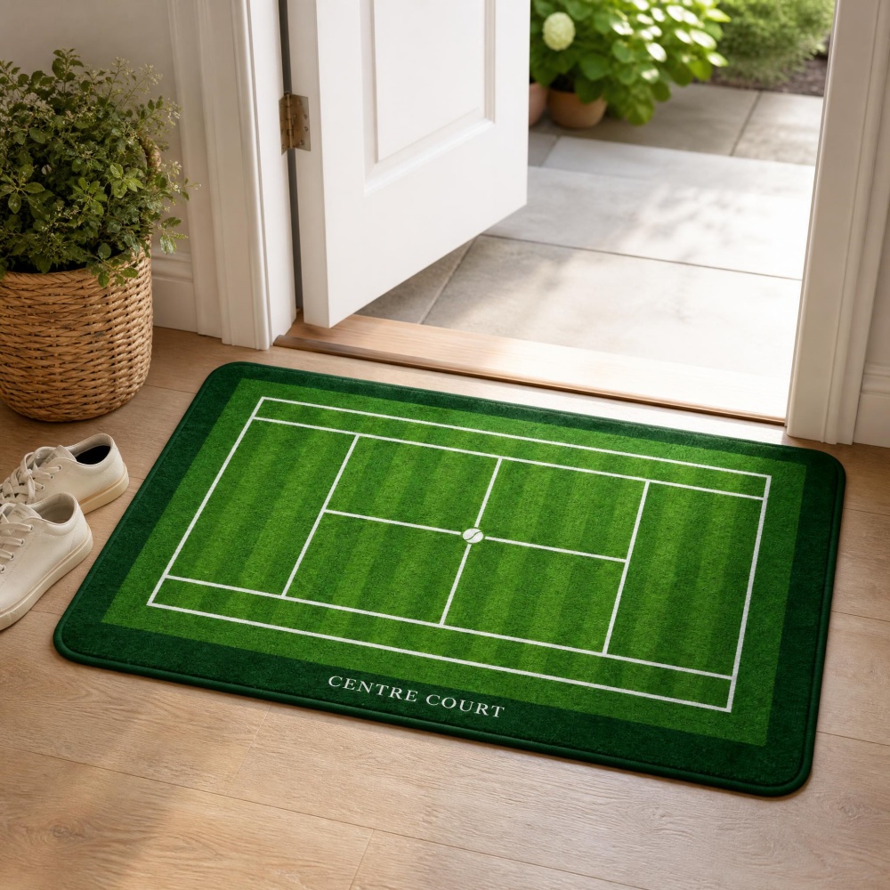 Zielona trawa, tenisowy kort,  – Table Tennis Footwork recenzja i cena