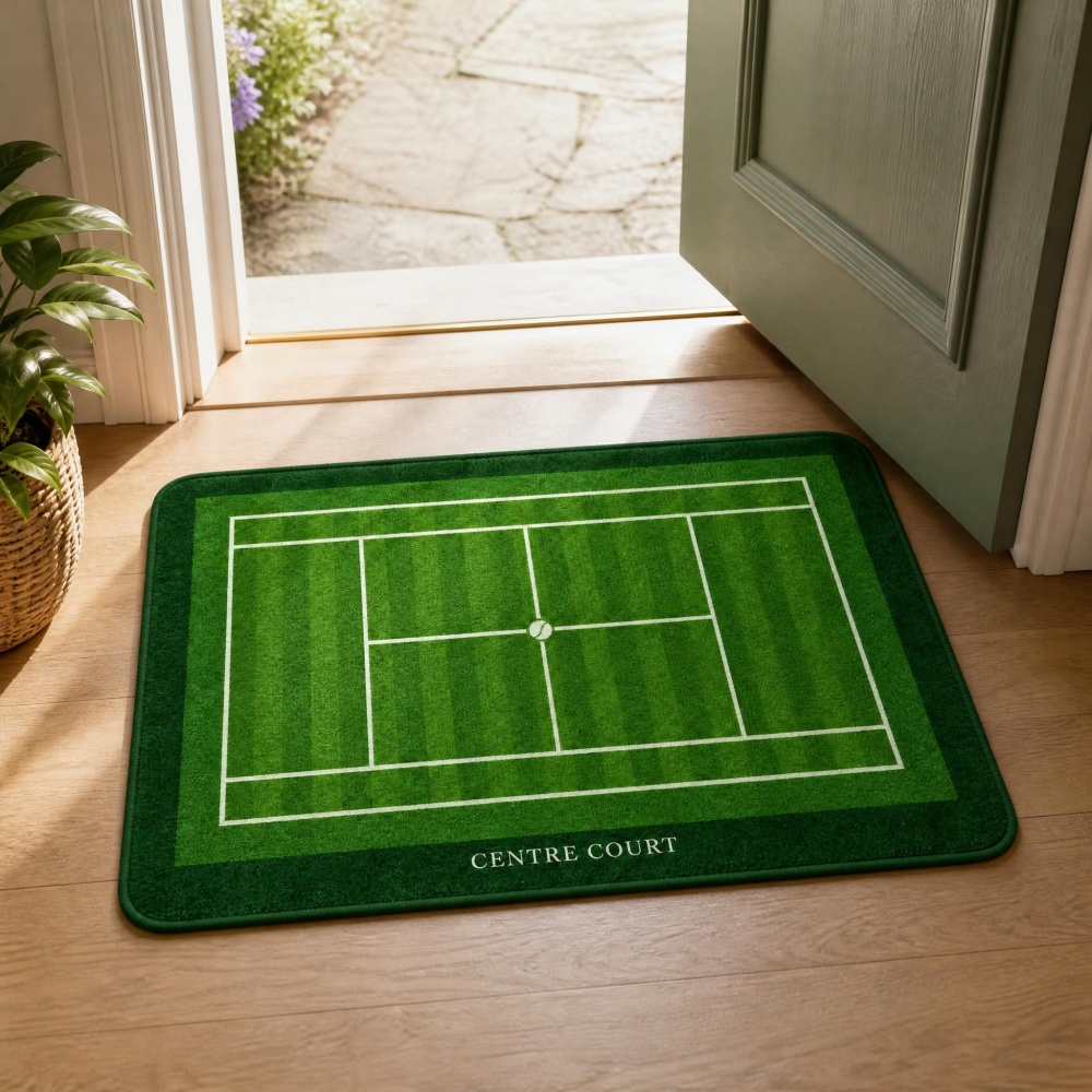 Zielona trawa, tenisowy kort,  – Table Tennis Footwork recenzja i cena